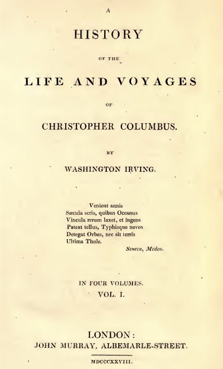 A History of the Life and Voyages of Christopher Columbus