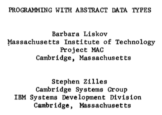 Programming with Abstract Data Types